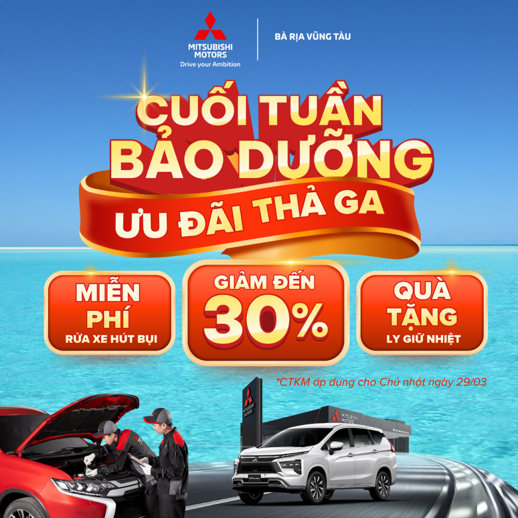 🔧🚗 BẢO DƯỠNG CUỐI TUẦN – AN TÂM VI VU MỌI HÀNH TRÌNH